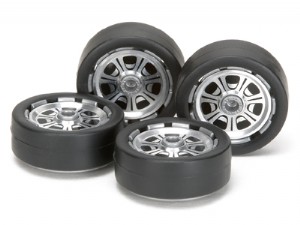 TAMIYA 1/32 迷你四驅車  輪圈附鋁輪盤 胎框